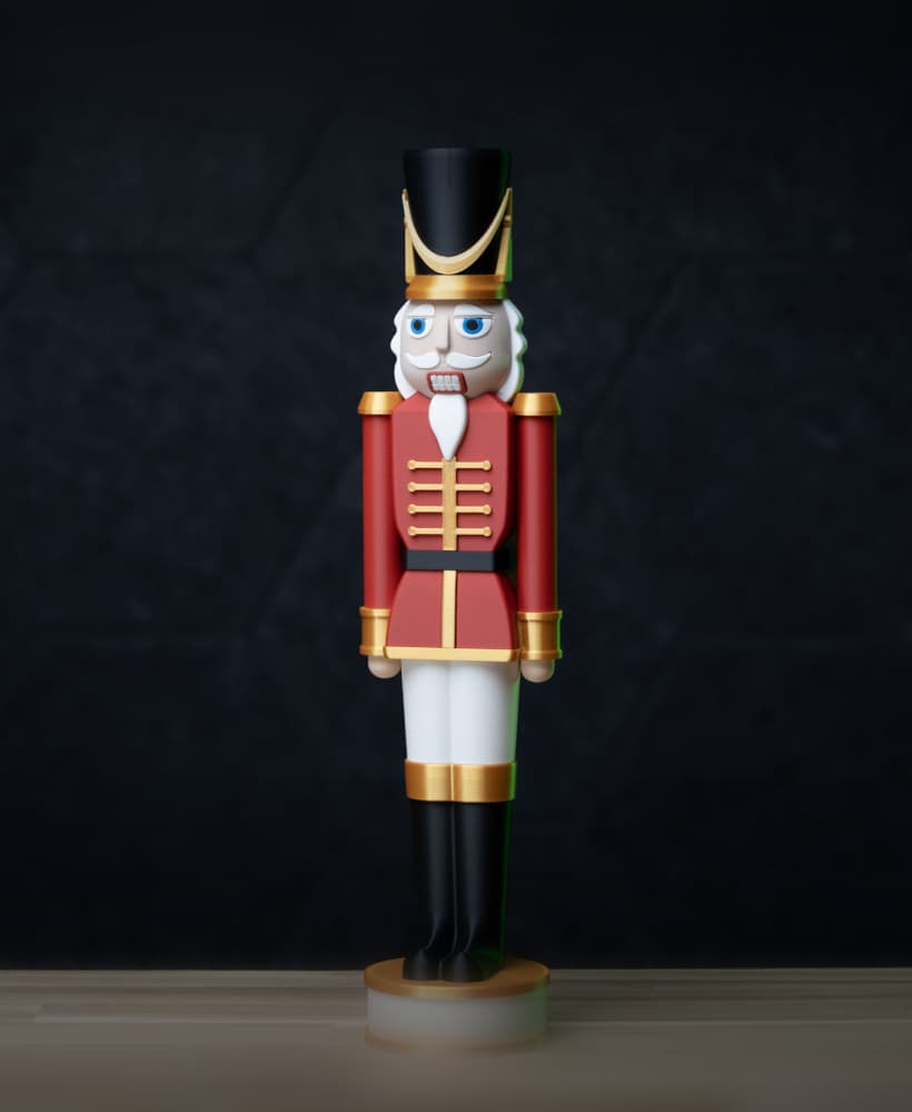 Nutcracker - Christmas Kit | No Supports, No AMS, No Glue 3d model