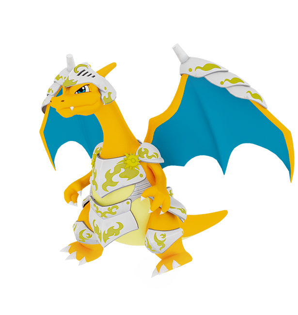 Charizard Knight Style 3d model