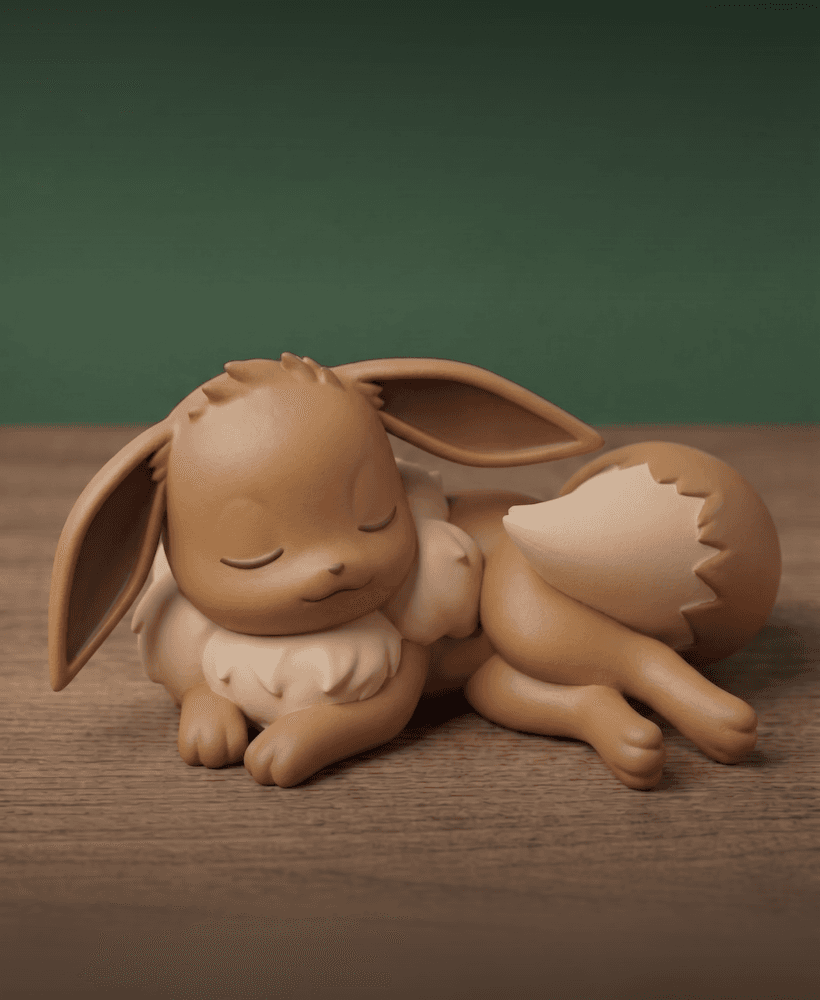 The Eevee Sleeping Desk Series: #2 3d model