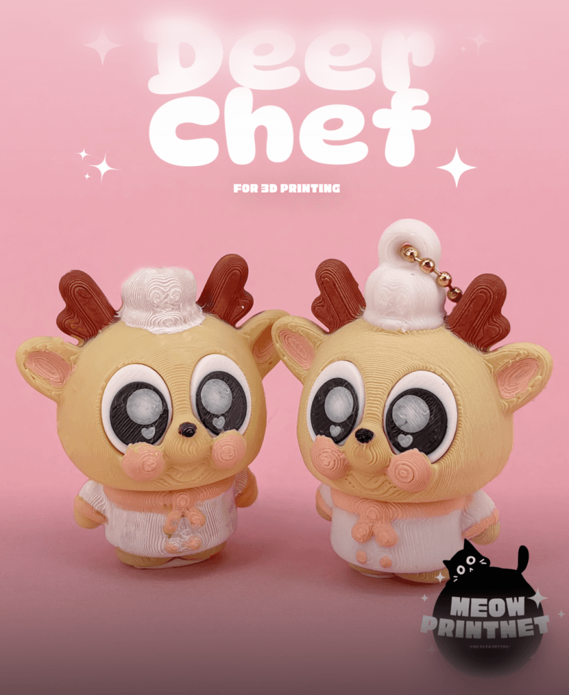 Flexible Deer Chef 3d model