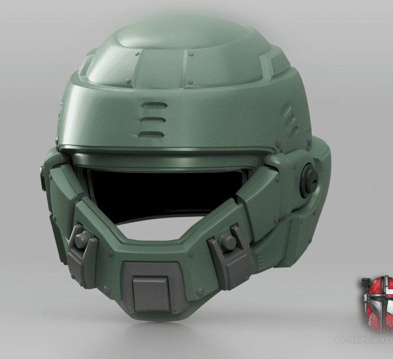 Starship Troopers EXTERMINATOR Helmet Demolisher Class Cosplay 1:1 Replica 3d model