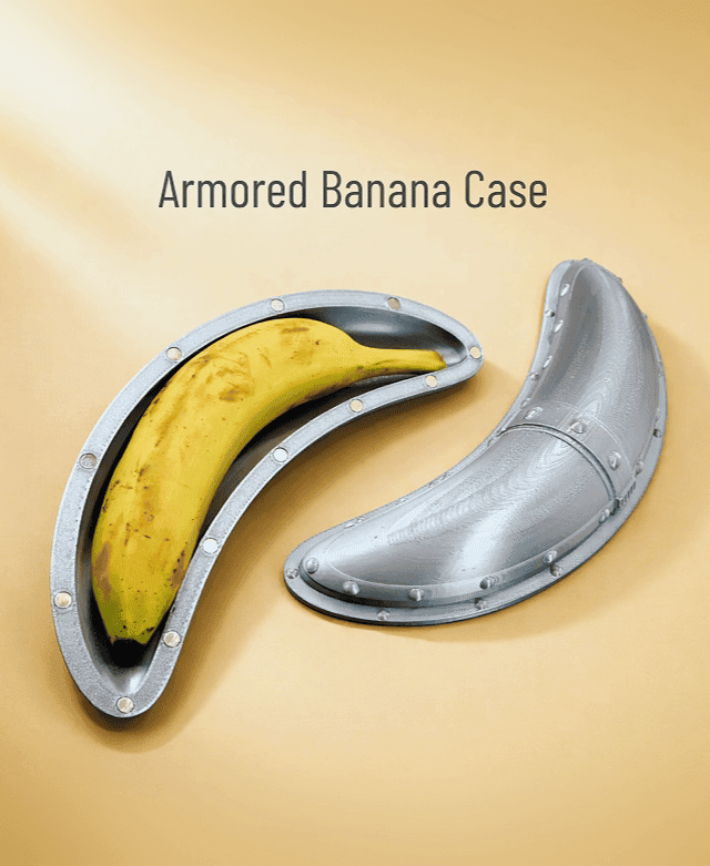 Armored Banana Case 3d model