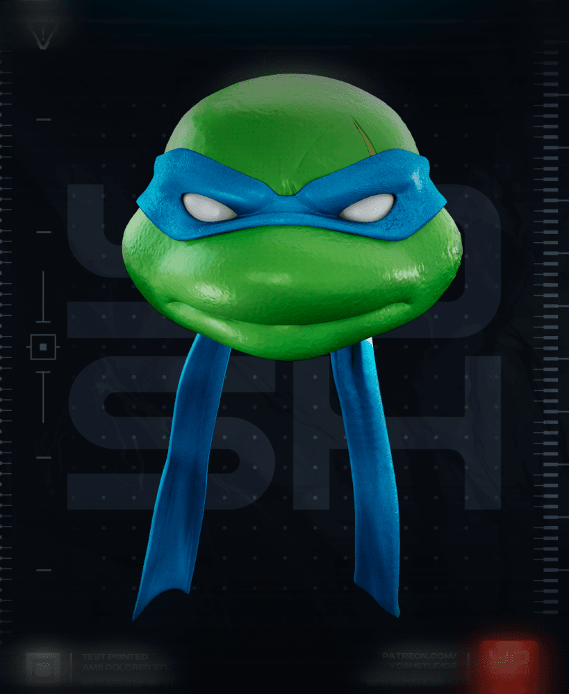 Fort Blue Turtle Helmet 3D Printer STL file 3d model
