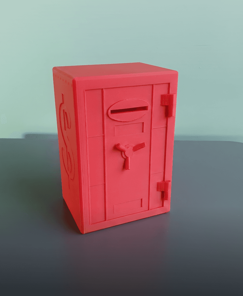 Unopenable Piggybank Safe 3d model