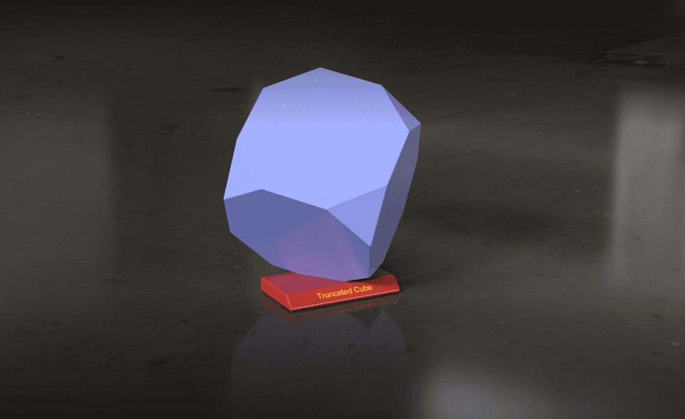 Truncated Cube Solid 3d model