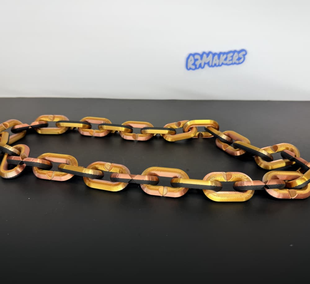 R7 Hype Chain | Chain Links | Teacher Appreciation | R7Makers 3d model
