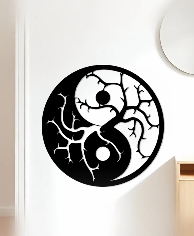 Yin Yang Wall Art, Wall Decor, Home Decor 3d model