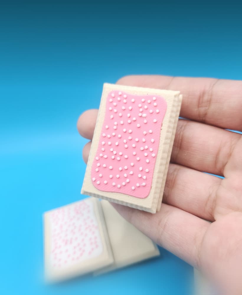 Pop Tart Magnetic Fidget Slider - EDC Toy 3d model