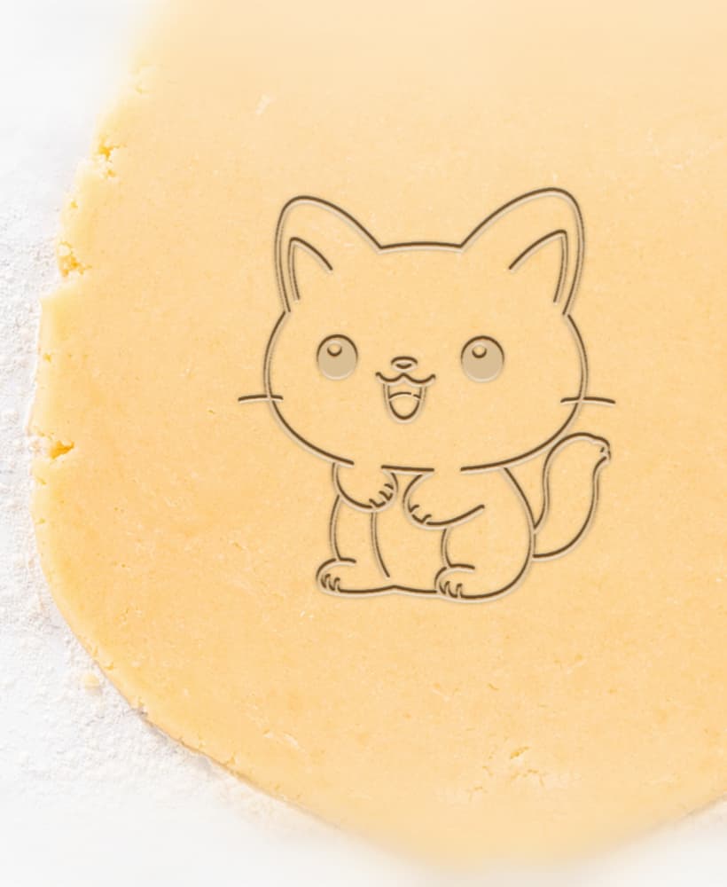 Cat Cookie Cutter, Biscuit Cutter 3d model