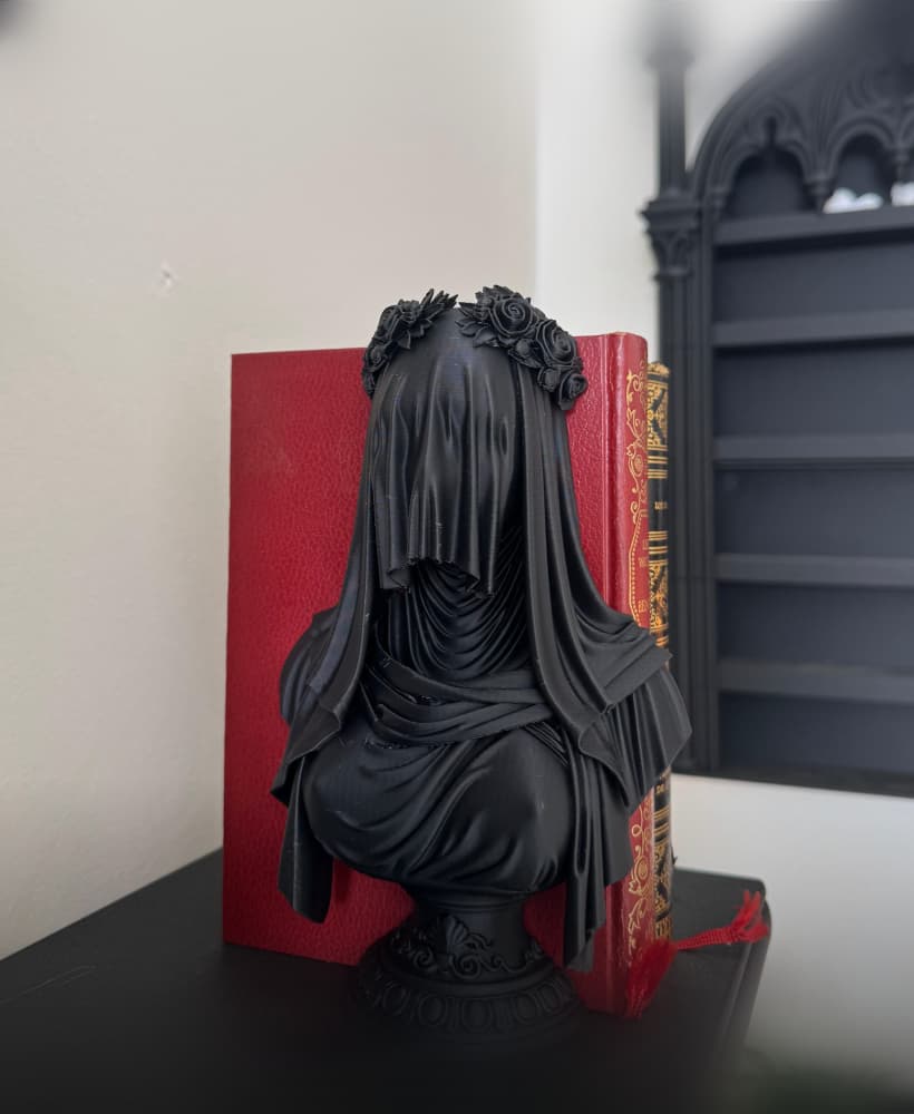 Sinister Bookend Veiled Woman Bookenend Gothic Home Decor 3d model