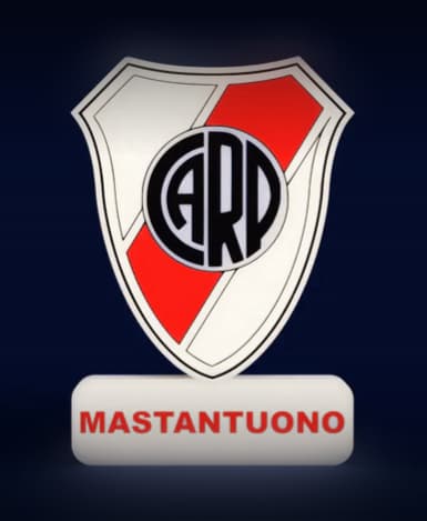 River Plate Sign - LED Strip Compatible 3d model