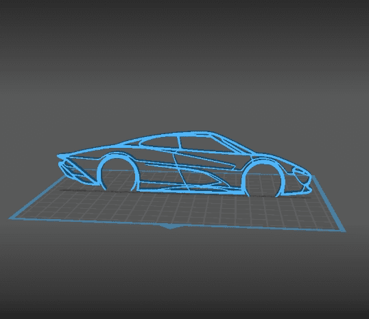 McLaren - Speedtail Wall Art 3d model