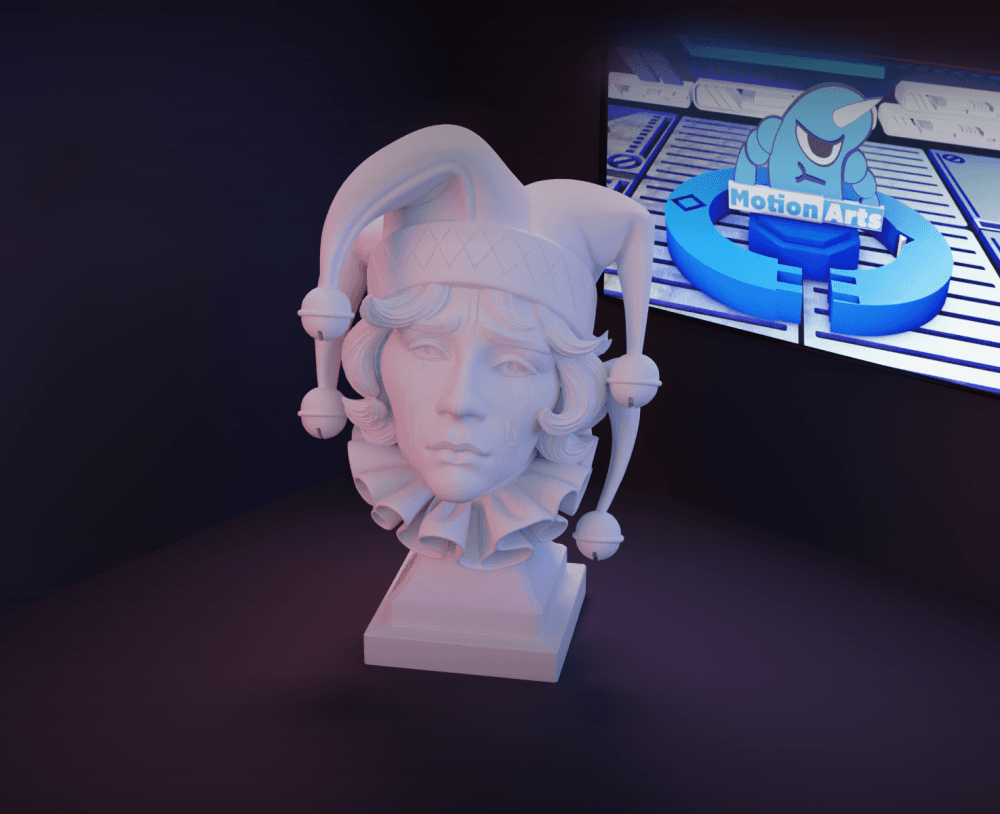 Palhaço feminina triste.stl 3d model