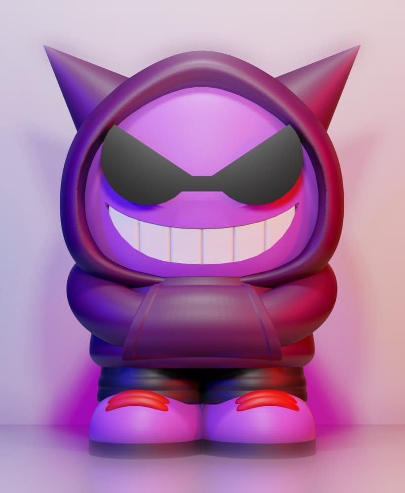 Gengar Urban - Multiparts +3MF 3d model
