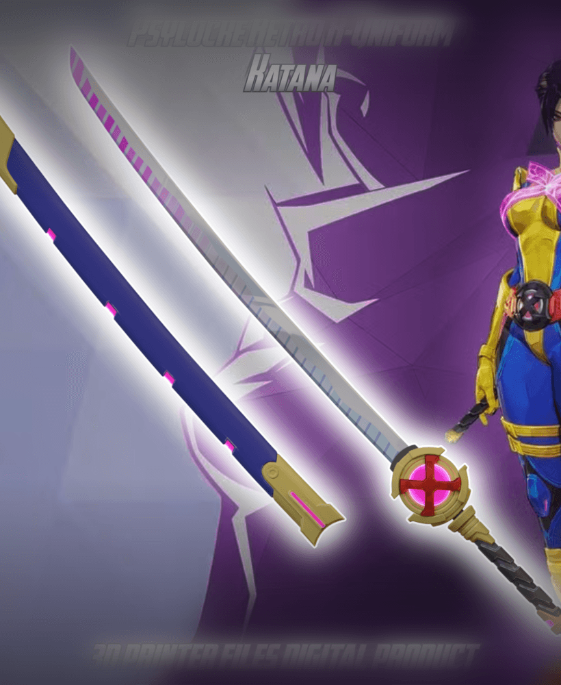 Psylocke Retro X Uniform Cosplay Kanata 3d model