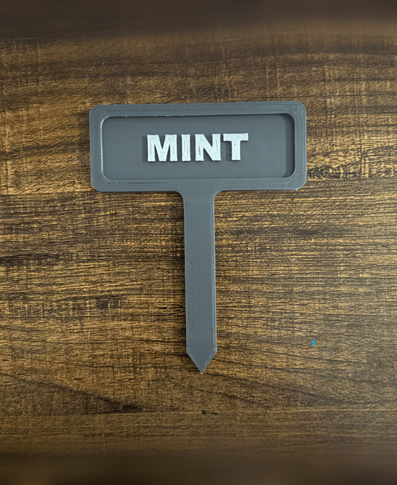 Mint Garden Marker | 3D Print 3MF 3d model