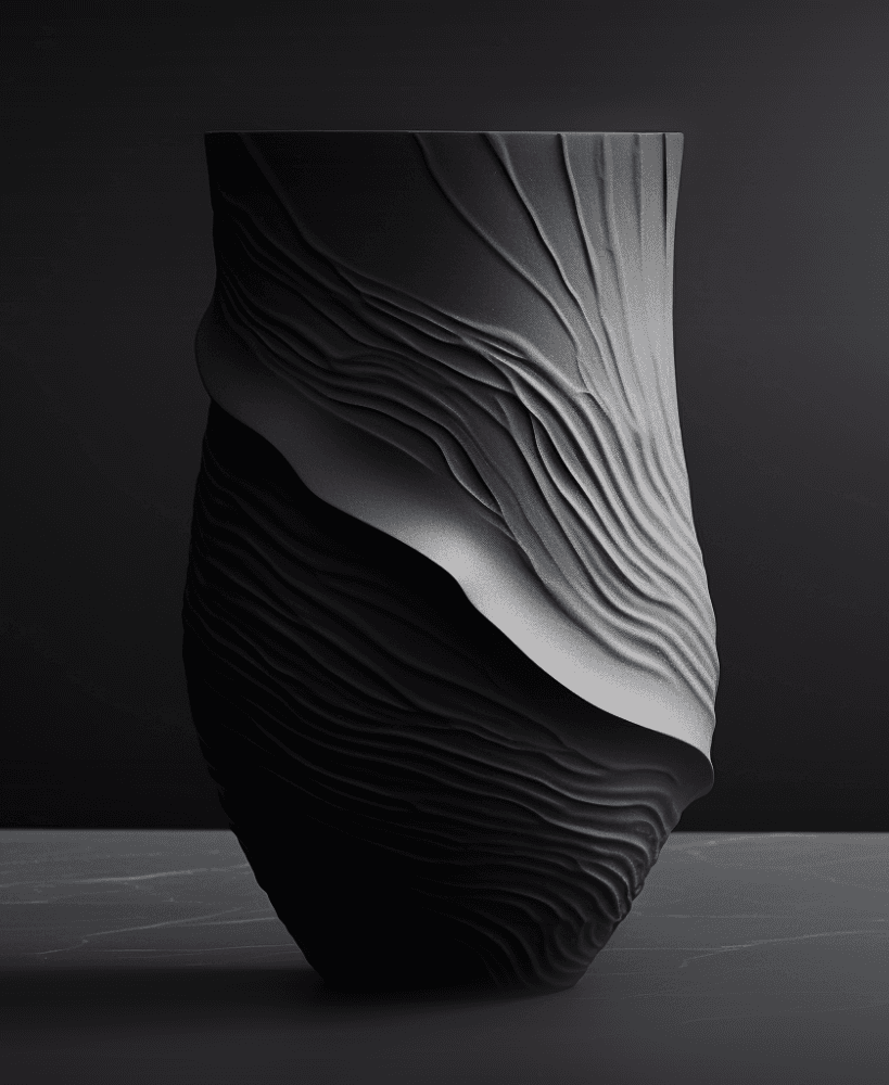 Palermo Vase – Bold Waves 3d model