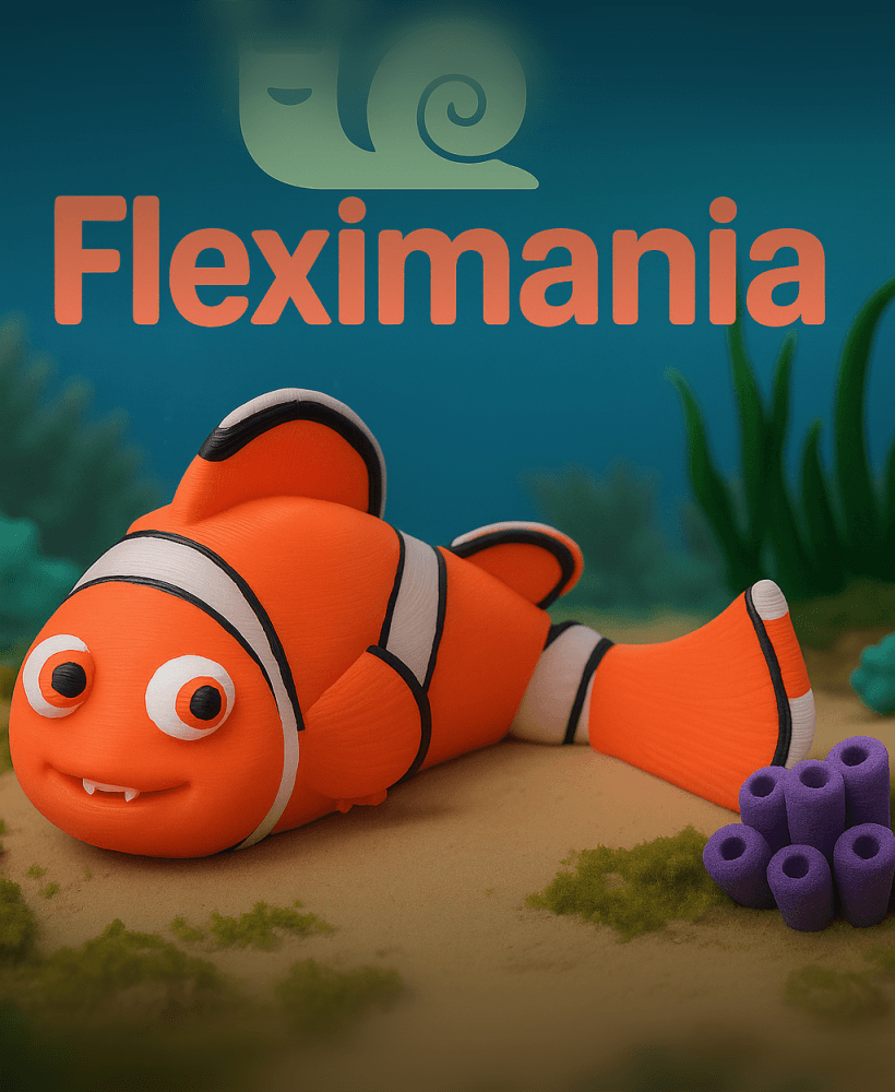 Articulated Finding Nemo Clown Fish Toy 3d model