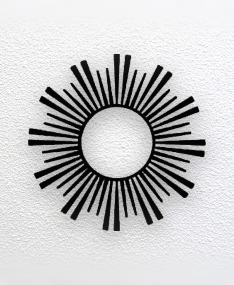 Sun Wall Art 3d model