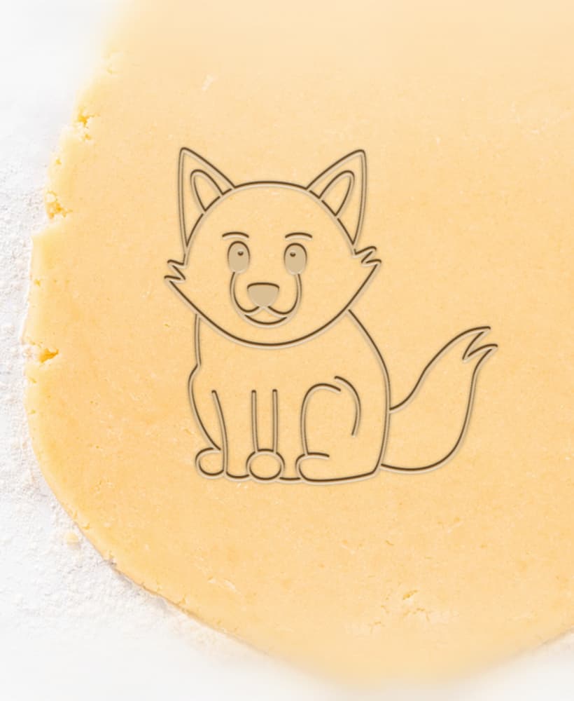 Wolf Cookie Cutter, Biscuit Cutter 3d model