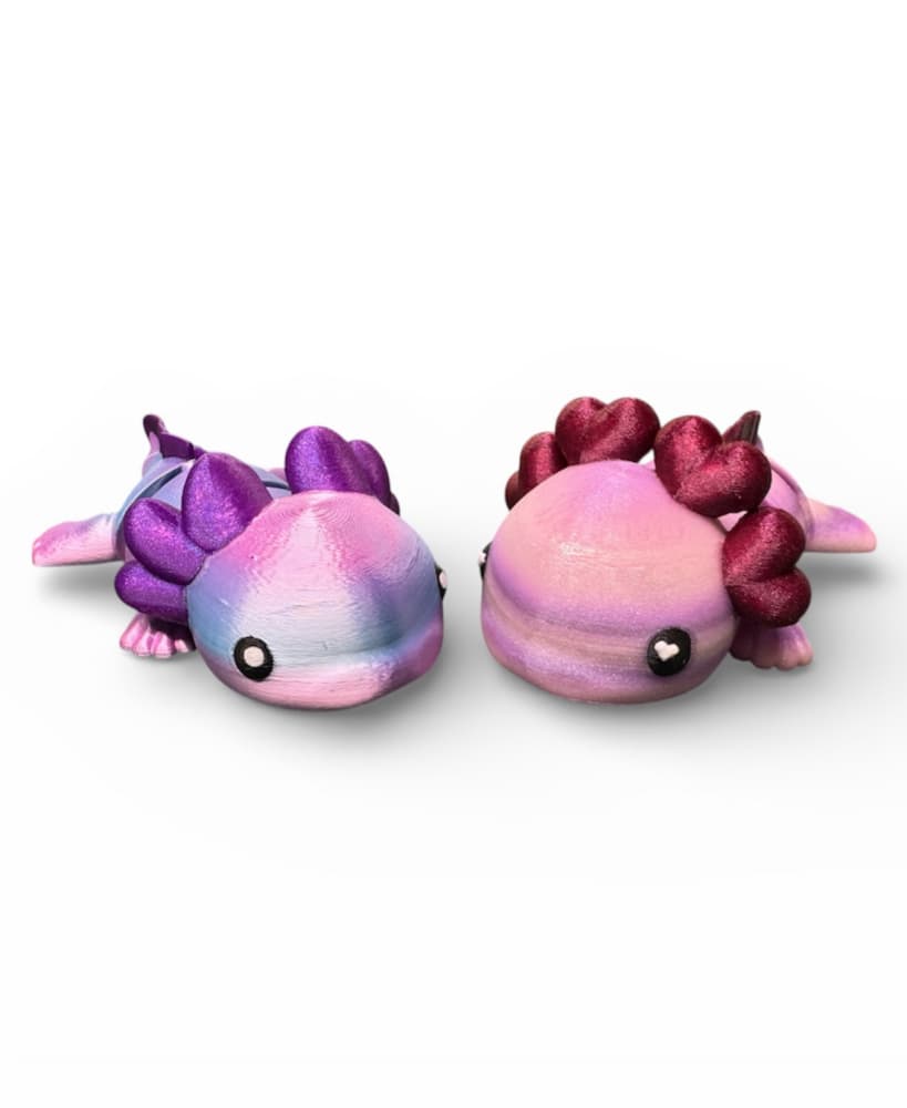 Heart Axolotl and Axolotl 3d model