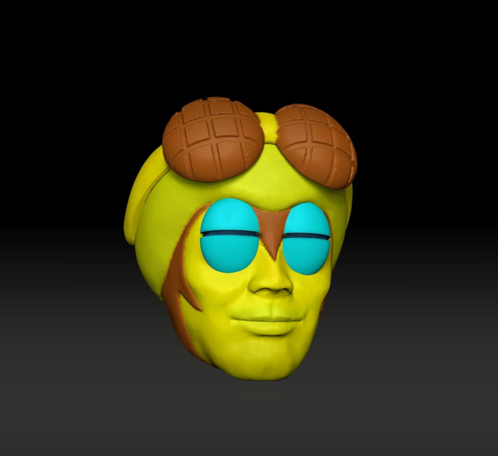 Buzz-Off Head MOTU Classics 3d model