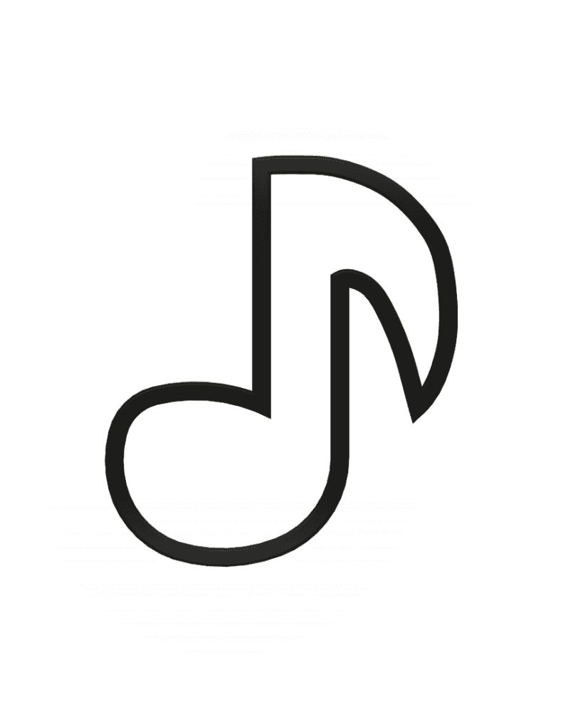 Music Note Cookie Cutter STL File - 4 inches 3d model
