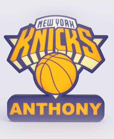 New York Knicks Sign - LED Strip Compatible 3d model