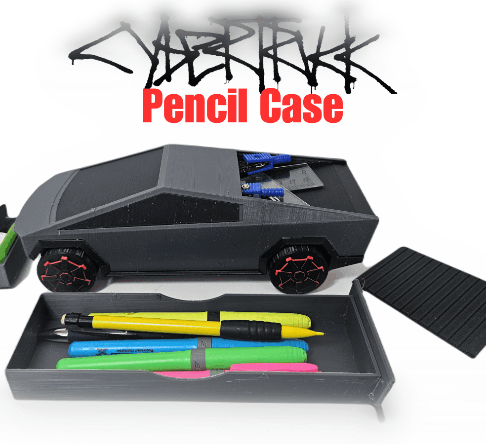 CYBERTRUCK PENCIL CASE 3d model