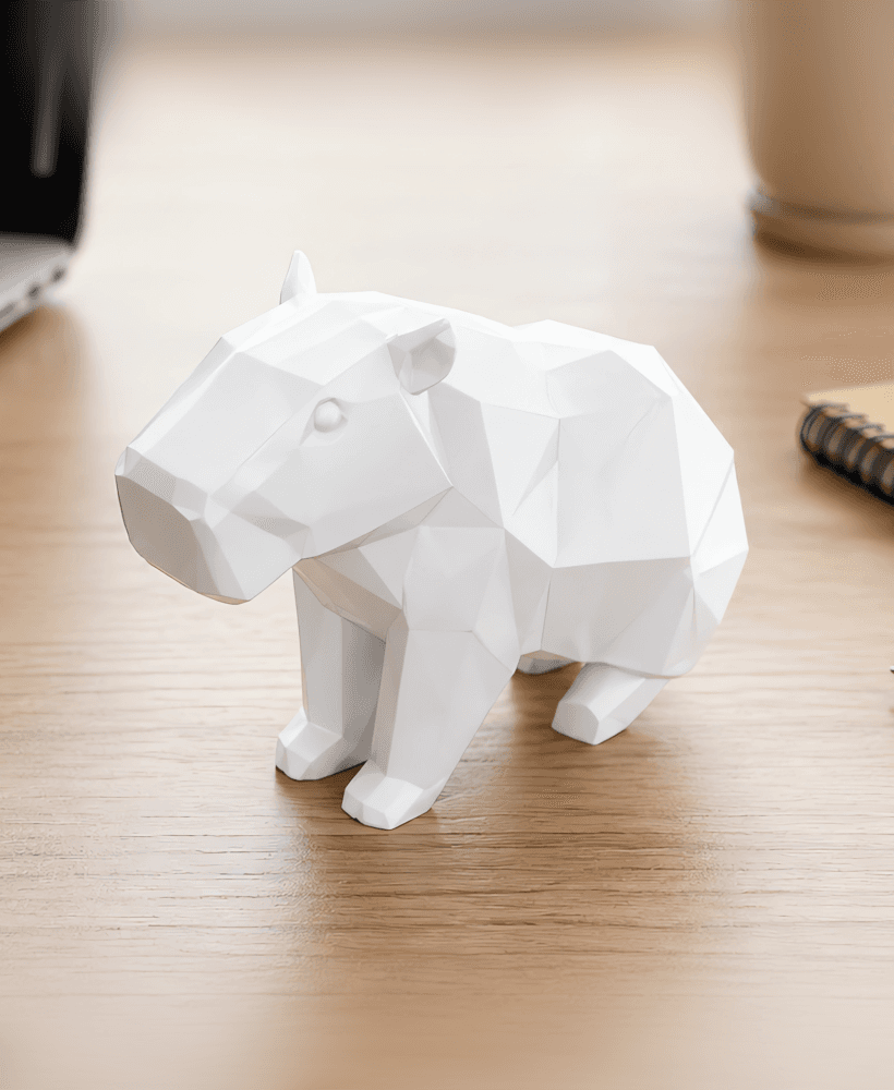 Capybara 3D Model | Low Poly Capybara | Capybara Figurine | Decor 3d model