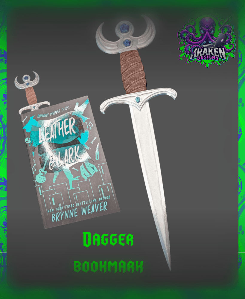 Dagger bookmark 3d model