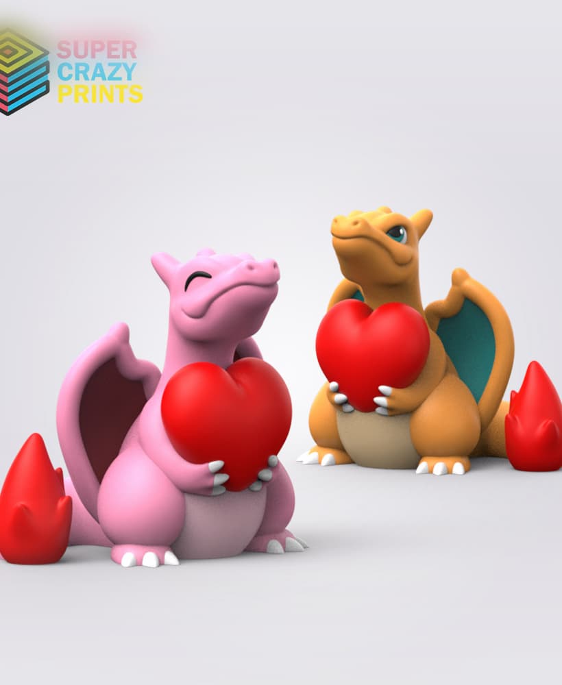 Valentine Charizard 3d model