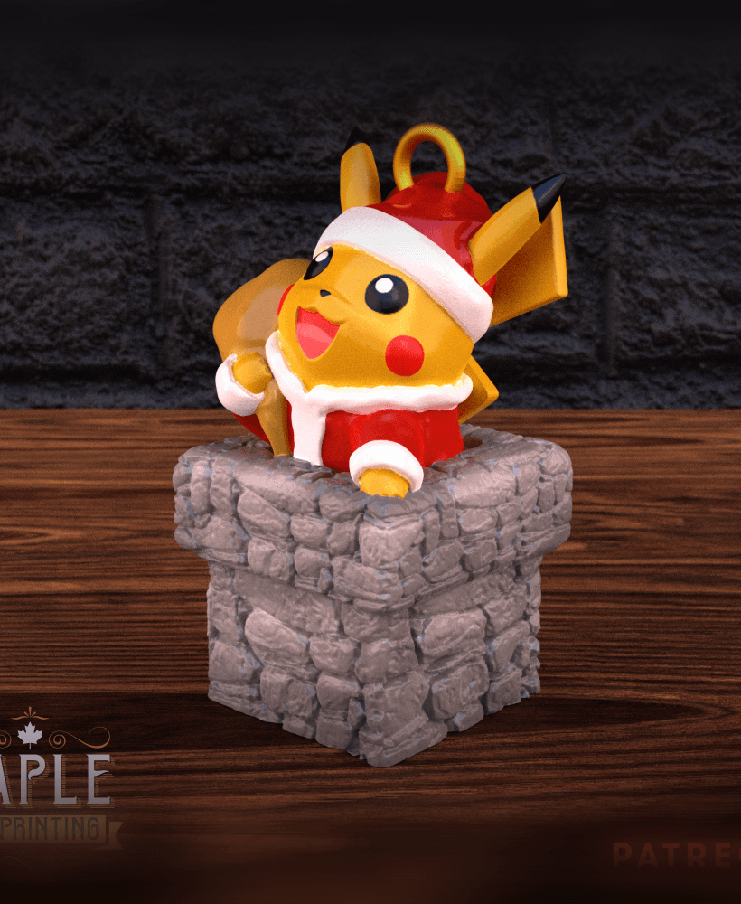 Pika Santa - Christmas - Pokemon 3d model