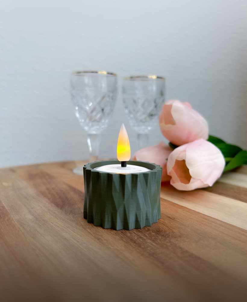 Tea light Polygon 3d model