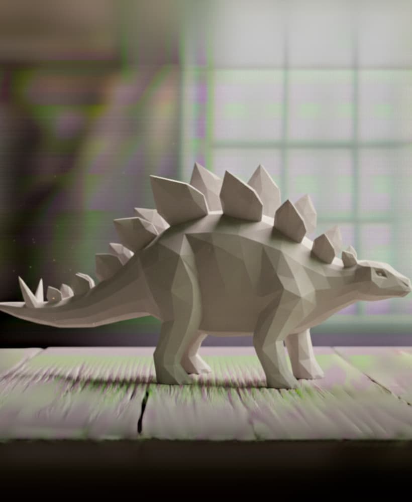 STEGOSAURE LOWPOLY 3d model