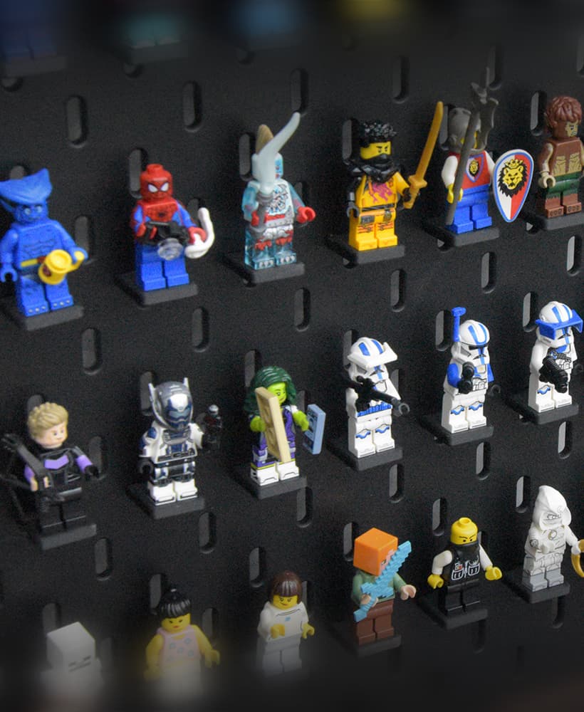 IKEA Skadis Bracker for LEGO Minifigures | Bricks, Easy Mount 3d model