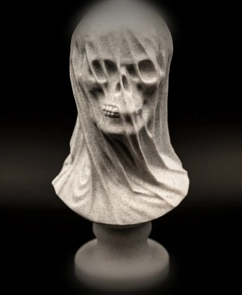 Draped Skull Bust (Pre Supported) 3d model