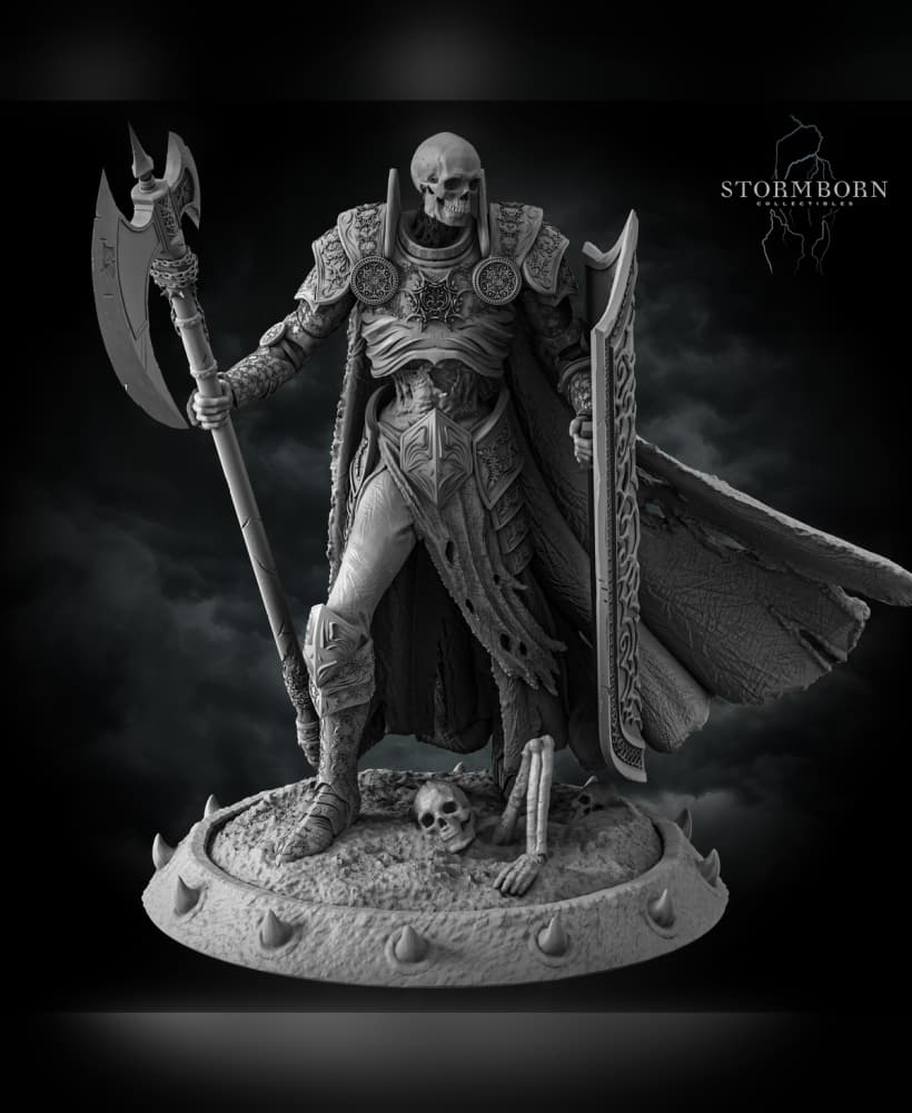 (75mm) Skeleton Commander 3d model