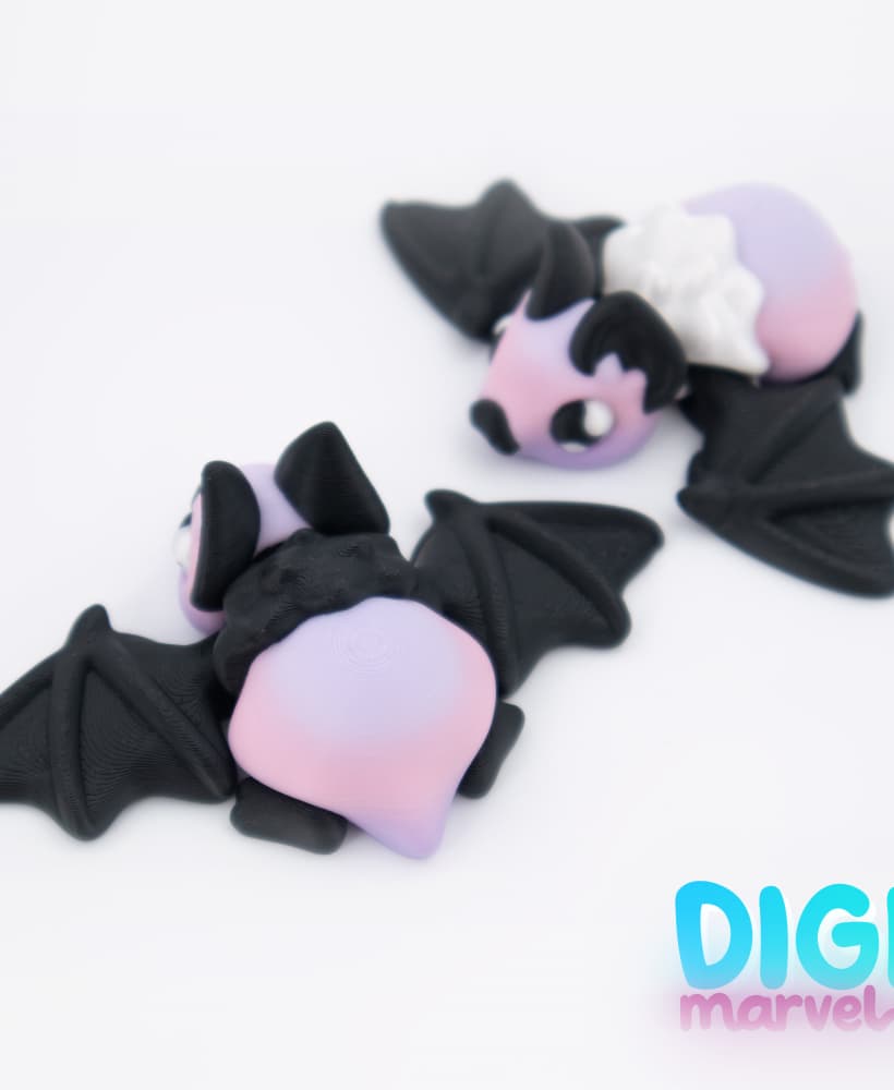 Bat Flexi + Keychain 3d model