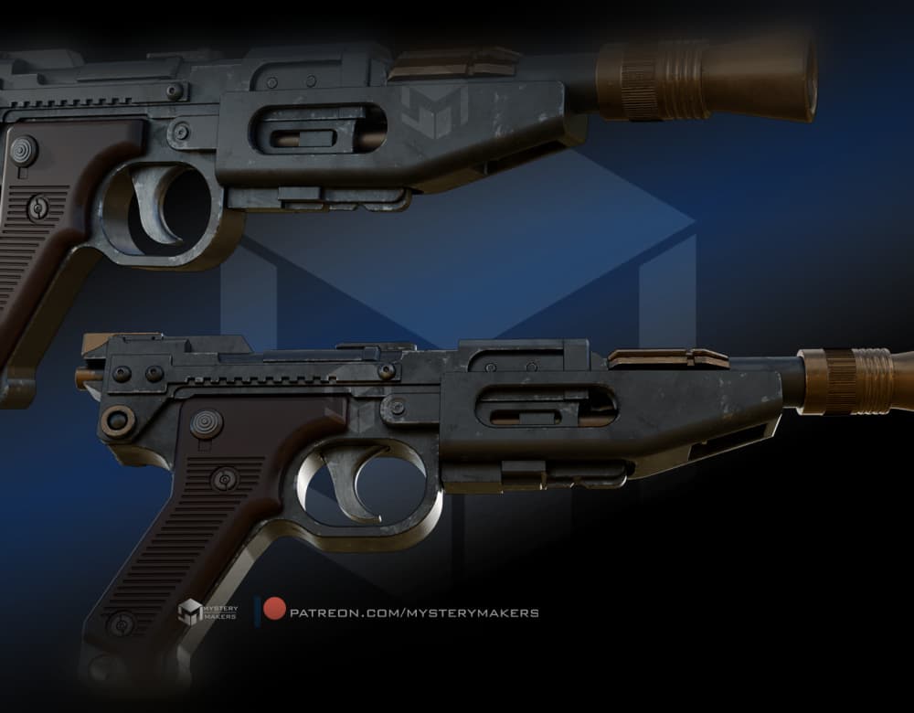 Droid blaster 3d model