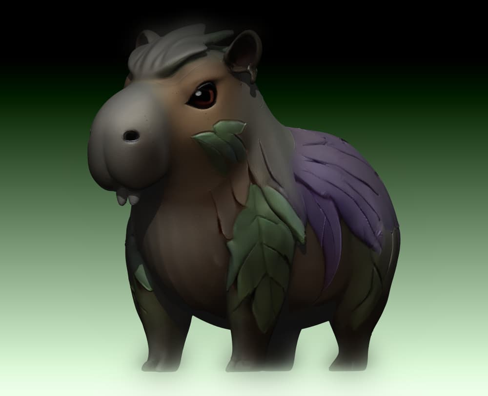 Capybara of Calm: Revelbara's Soothing Gifts - FREE for Personal Use 3d model