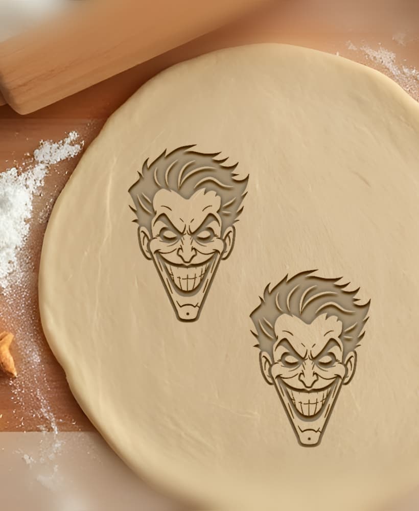 Joker Cookie Cutter, Biscuit Cutter 3d model