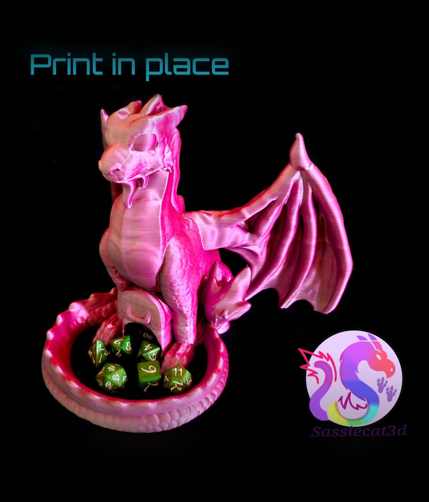 Dragon Dicetower *Personal Use* 3d model
