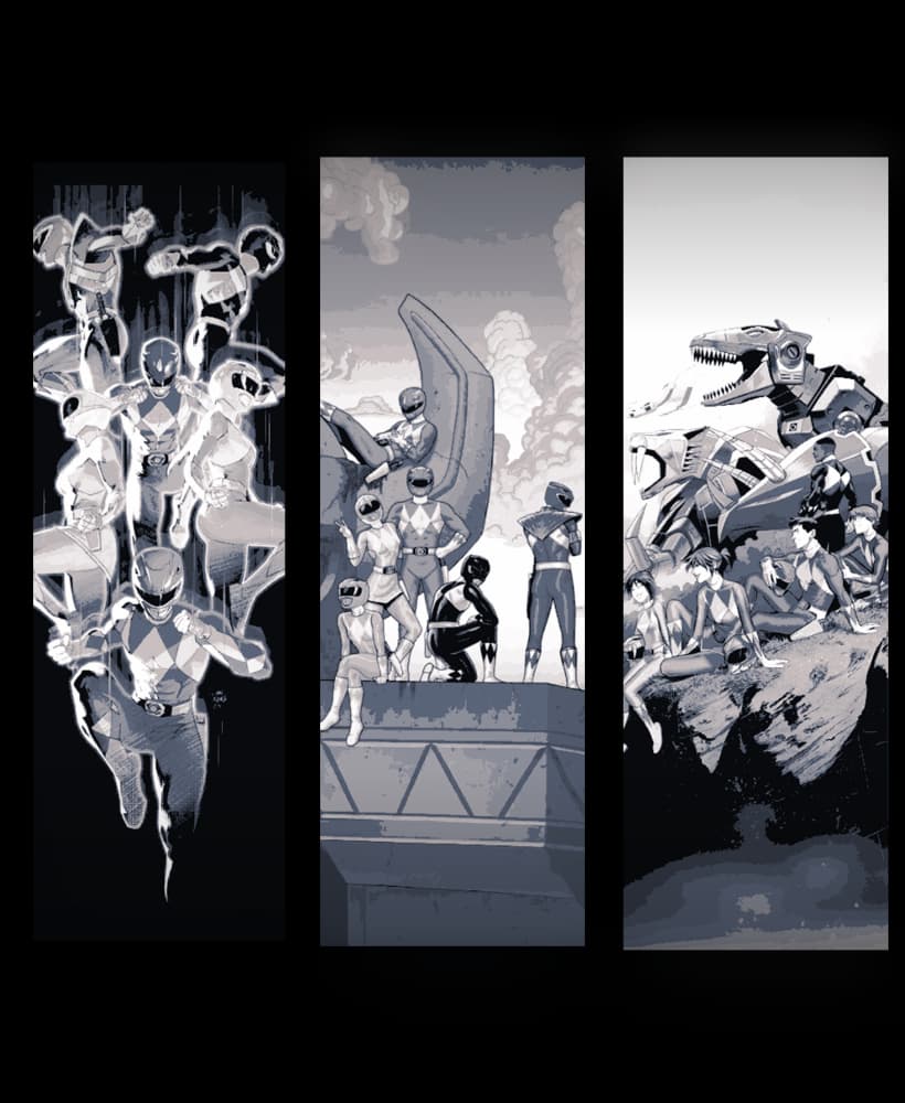 Power Rangers Bookmarks - Fan Art of the Mighty Morphin Power Rangers 3d model