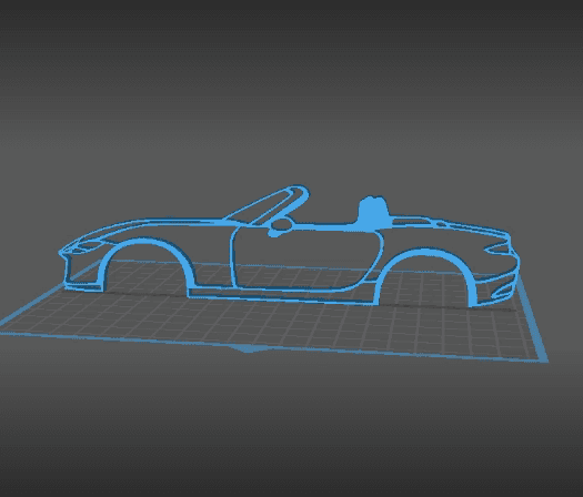 Mazda - MX5 Wall Art 3d model
