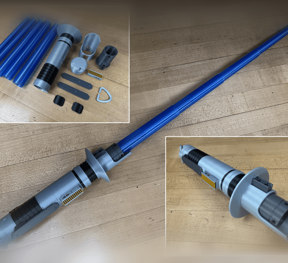 Ezra Bridger 3rd Collapsing Lightsaber 3d model