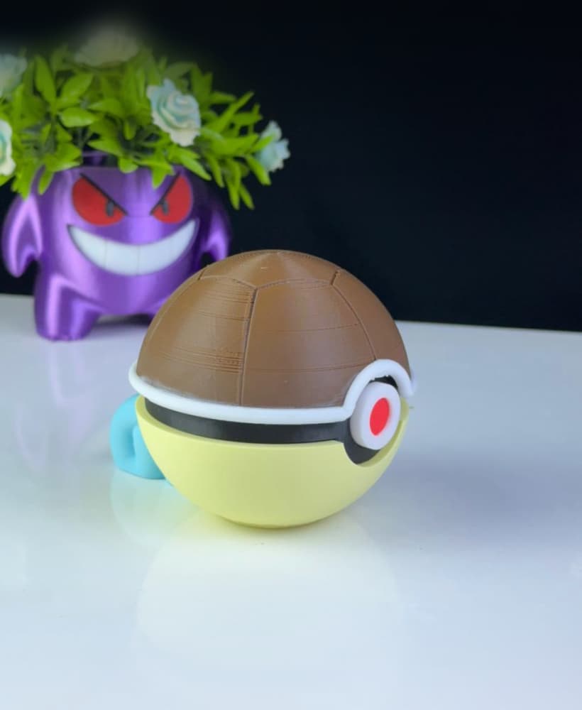 Squirtle Pokeball - Pokemon 3d model