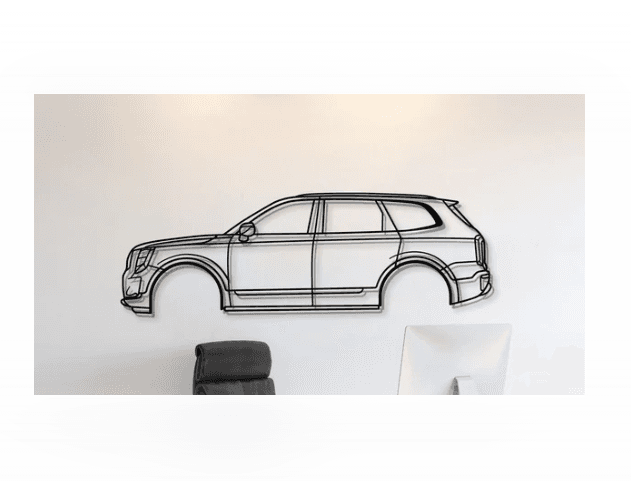 Kia - Telluride Wall Art 3d model