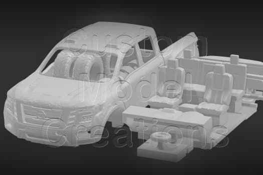 Nissan Titan Warrior 2018 1/87 Scale 3d model