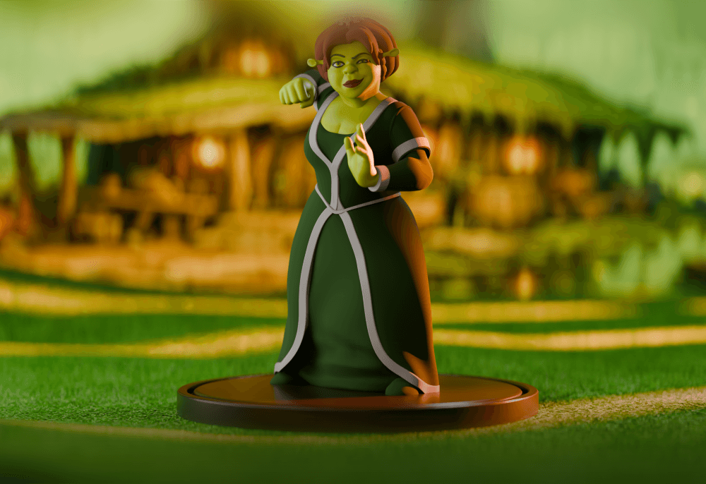Shrek Princess Fiona Collectible Figurine 3d model